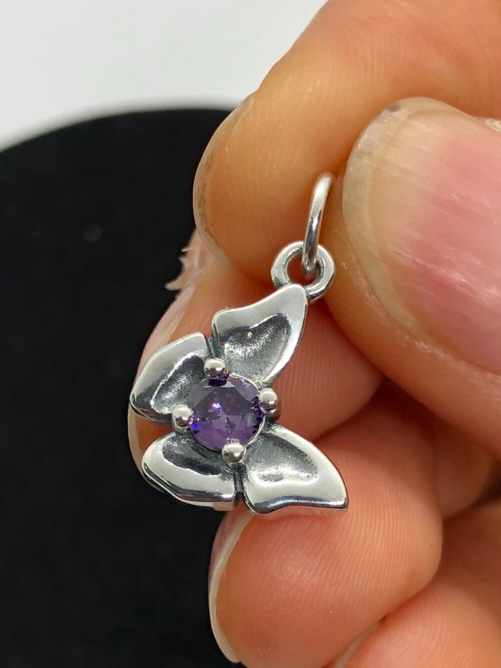 👍👍James Avery Butterfly Gemstone Charm Amethyst